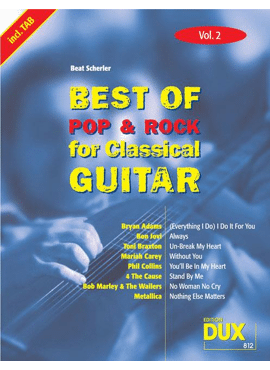 Best of Pop & Rock for Classical Guitar Vol. 2
